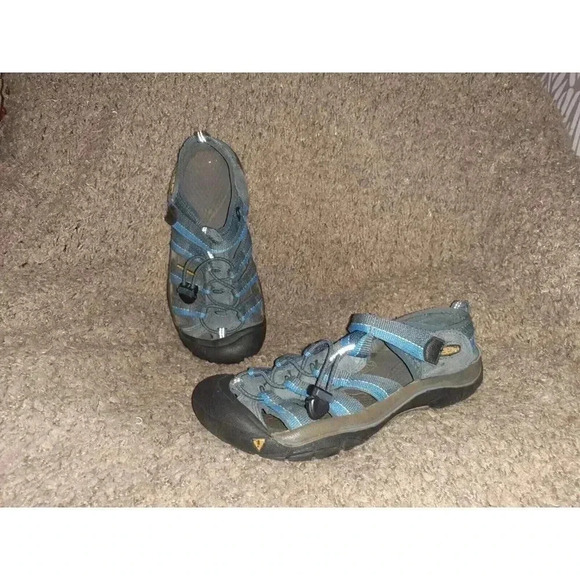 KEEN-Waterproof Footwear Sandals-Blue/Gray-38EU-7.5 Women-Excellent - Picture 1 of 8